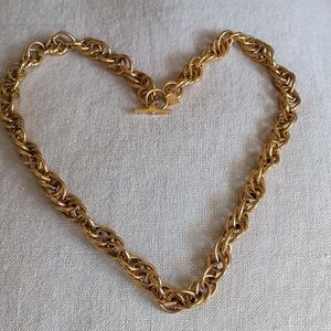 Anne Klein Twisted Gold Necklace